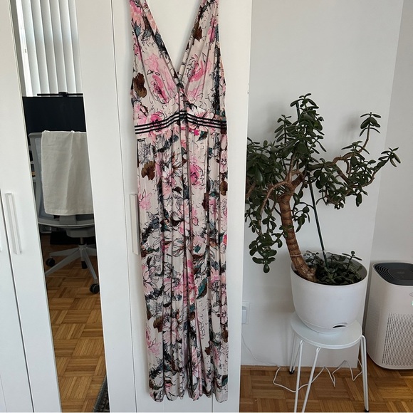 Anthropologie x Plenty by Tracy Reese Pink and White Floral Jumpsuit - Picture 5 of 12